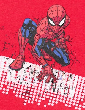 Playera Disney DTR Spider-Man Marvel manga corta para niño
