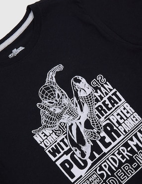 Playera Disney Dtr Spider-Man Marvel manga corta para niño