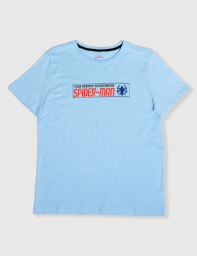 Playera Disney Dtr Marvel Spider-Man manga corta para niño