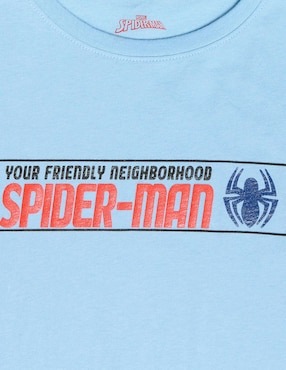 Playera Disney Dtr Marvel Spider-Man manga corta para niño
