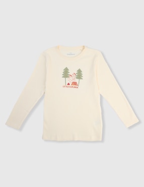 Playera Weekend manga larga para niño