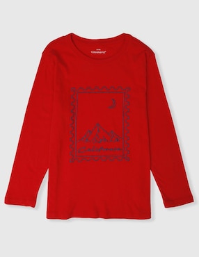 Playera Weekend manga larga para niño