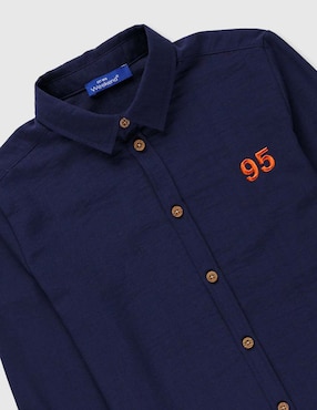 Camisa casual Weekend de algodón manga larga para niño