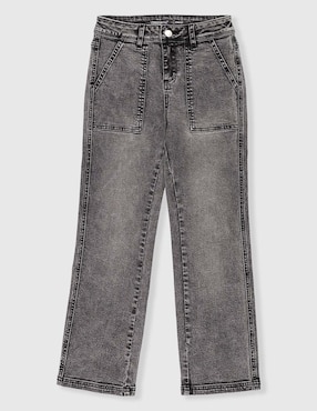 Jeans straight Weekend deslavado para niña