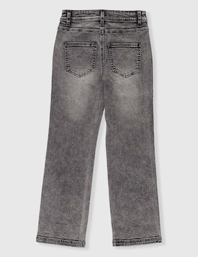 Jeans straight Weekend deslavado para niña