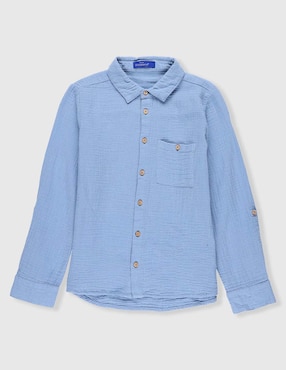 Camisa casual Weekend de algodón manga larga para niño