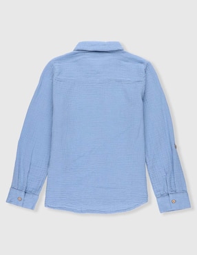 Camisa casual Weekend de algodón manga larga para niño