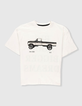 Playera Weekend manga corta para niño