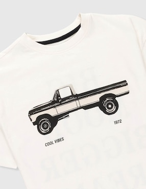 Playera Weekend manga corta para niño