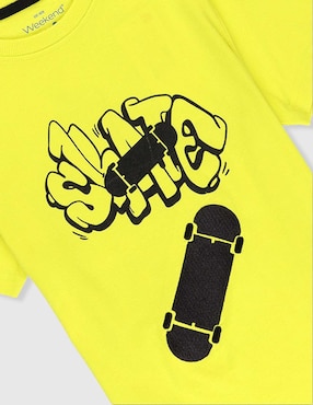 Playera Weekend manga corta para niño