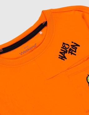 Playera Weekend manga corta para niño