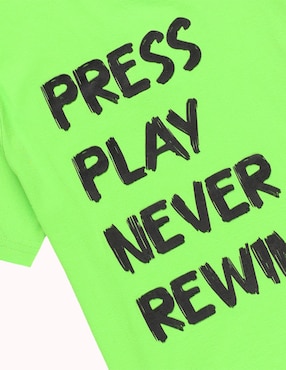 Playera Weekend manga corta para niño