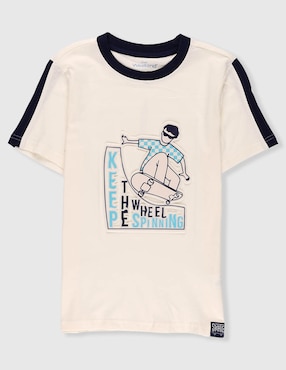 Playera Weekend manga corta para niño