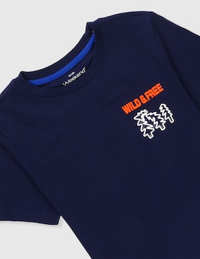 Playera Weekend manga corta para niño