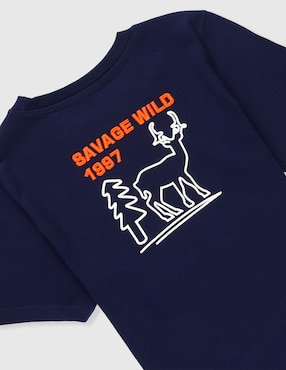 Playera Weekend manga corta para niño