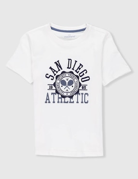 Playera Weekend manga corta para niño