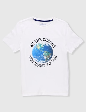 Playera Weekend manga corta para niño