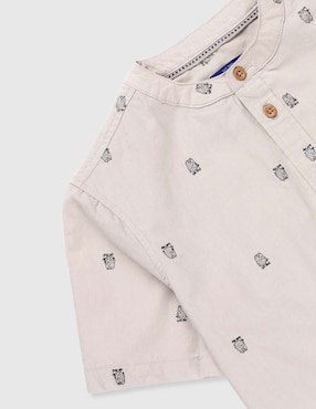 Camisa casual Weekend de algodón manga corta para niño