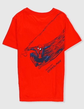 Playera Marvel Dtr Spider-man manga corta para niño