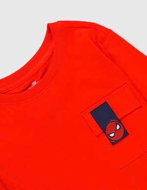 Playera Marvel Dtr Spider-man manga corta para niño