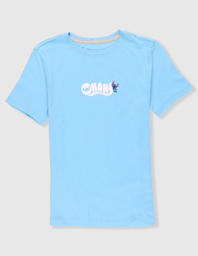Playera Disney Dtr stitch managa corta para niño