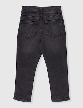 Jeans straight Weekend lavado obscuro para niño