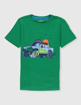 Playera Weekend manga corta para niño
