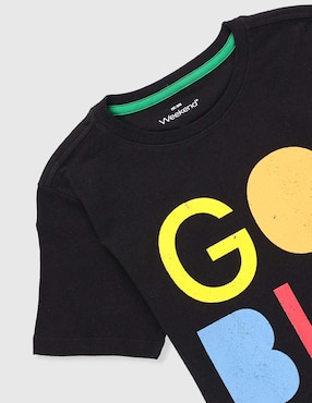 Playera Weekend manga corta para niño