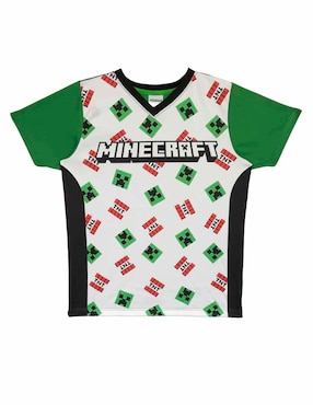 Playera Minecraft Minecraft manga corta para niño