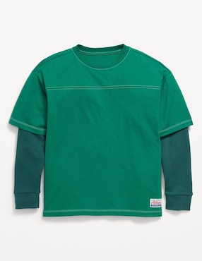 Playera Old Navy manga larga para niño