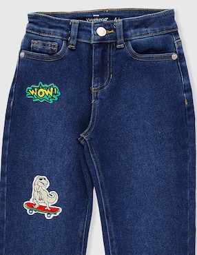 Jeans straight Weekend lavado obscuro para niña