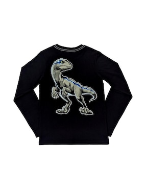 Playera Universal jurassic world manga larga para niño