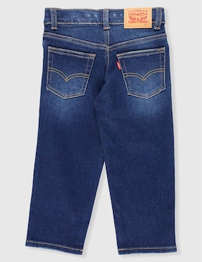 Jeans capri amplio Levi´s lavado whisker para niño