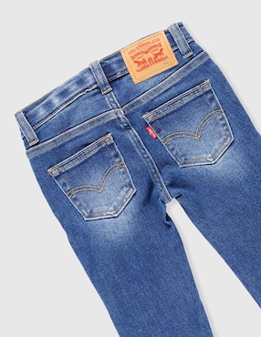 Jeans super skinny Levi´s lavado stone wash para niño