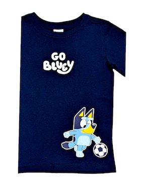 Playera Bluey Bluey manga corta para niño