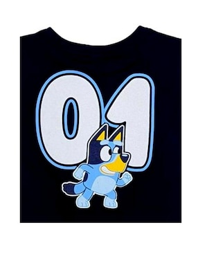 Playera Bluey Bluey manga corta para niño