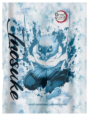 Playera Demon Slayer Inosuke Hashibira manga corta para niño