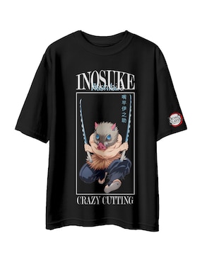 Playera Demon Slayer Inosuke Hashibira manga corta para niño