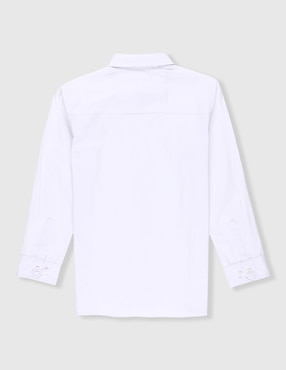 Camisa de vestir Weekend de algodón manga larga para niño