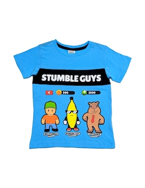 Playera Tycoon Stumble Guys manga corta para niña