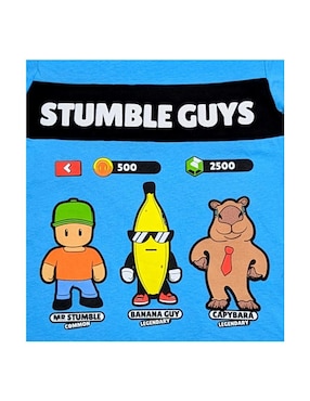Playera Tycoon Stumble Guys manga corta para niña