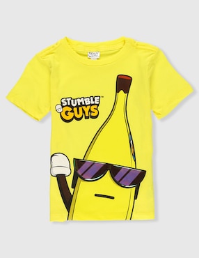 Playera Scopely Stumble Guys manga corta para niño