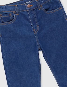 Jeans straight Weekend lavado medio para niño