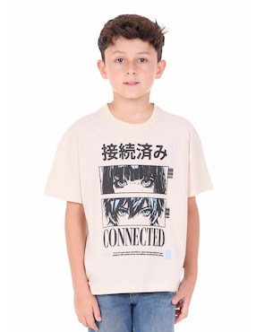 Playera Optima manga corta para niño