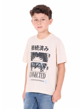Playera Optima manga corta para niño