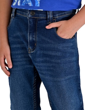 Jeans slim Yale 212373641 lavado whisker para niño