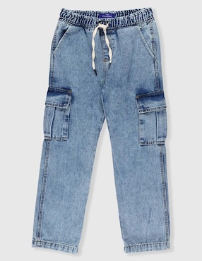 Jeans relaxed wide leg Weekend lavado claro para niño