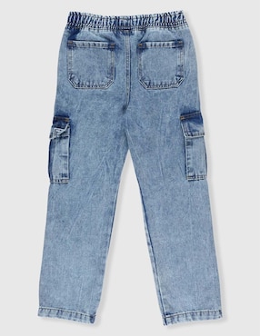 Jeans relaxed wide leg Weekend lavado claro para niño