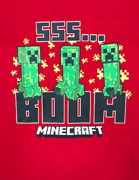 Playera Minecraft manga corta para niño