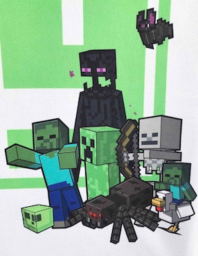 Playera Minecraft manga corta para niño